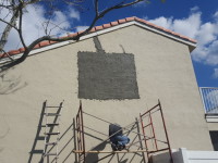 Stucco Wall repair for Mrs Chad in Pembrooke Pines