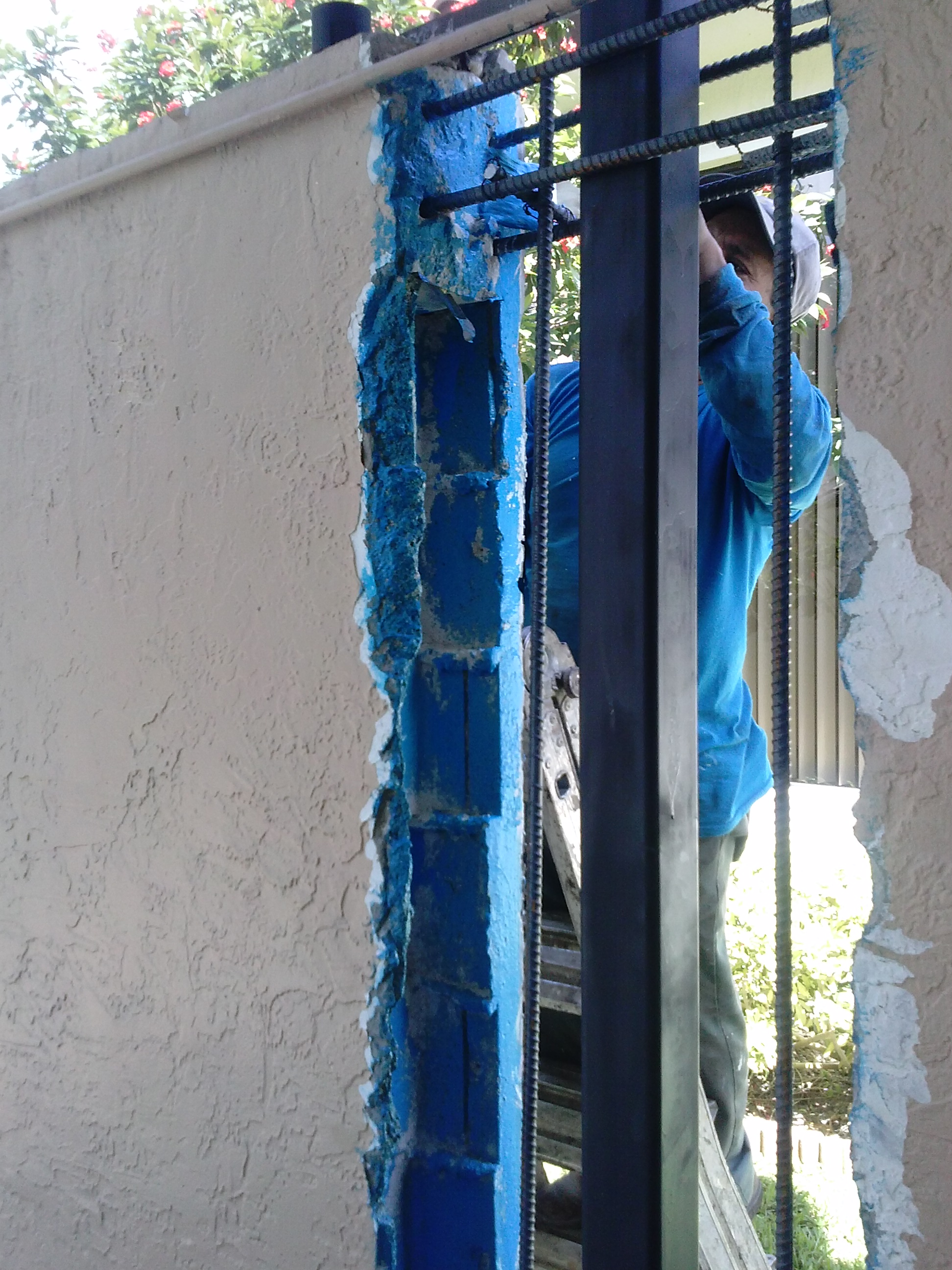 repairing-column repairing a support column